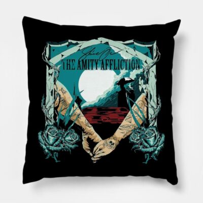 The Amity Affliction Band Throw Pillow Official The Amity Affliction Merch