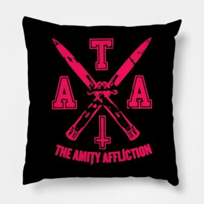 The Amity Affliction Band Throw Pillow Official The Amity Affliction Merch