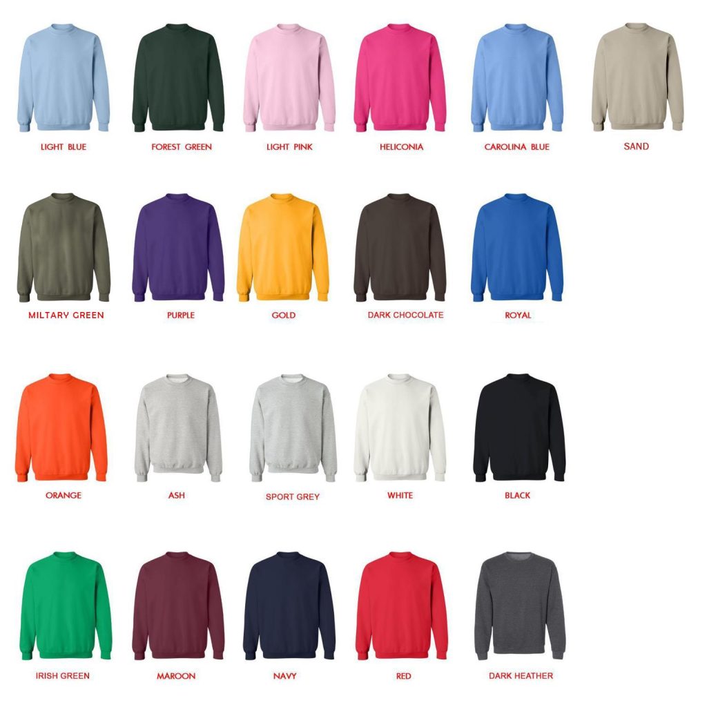 sweatshirt color chart - The Amity Affliction Merch