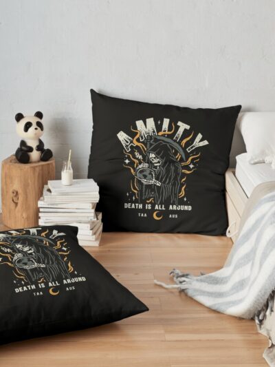 The Amity Affliction Throw Pillow Official The Amity Affliction Merch