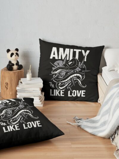 Breath In Love Throw Pillow Official The Amity Affliction Merch