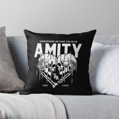 The Amity Affliction Band Throw Pillow Official The Amity Affliction Merch