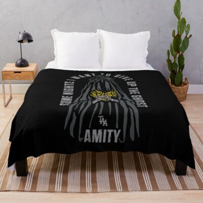 The Amity Affliction Throw Blanket Official The Amity Affliction Merch