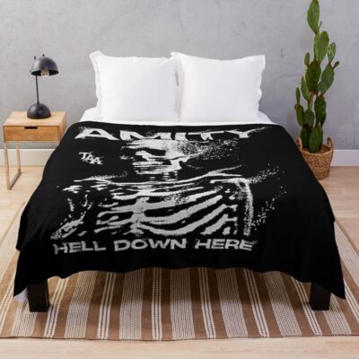 The Amity Affliction Throw Blanket Official The Amity Affliction Merch