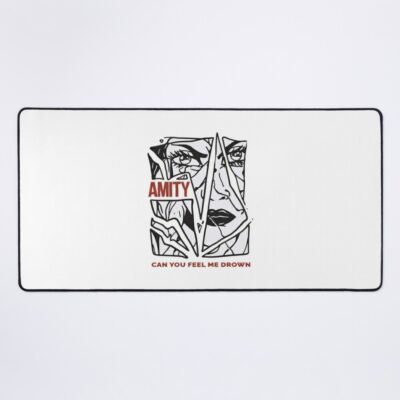 The Amity Affliction Merch Can You Feel Me Drown Mouse Pad Official The Amity Affliction Merch