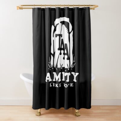 Like Love Dark Shower Curtain Official The Amity Affliction Merch